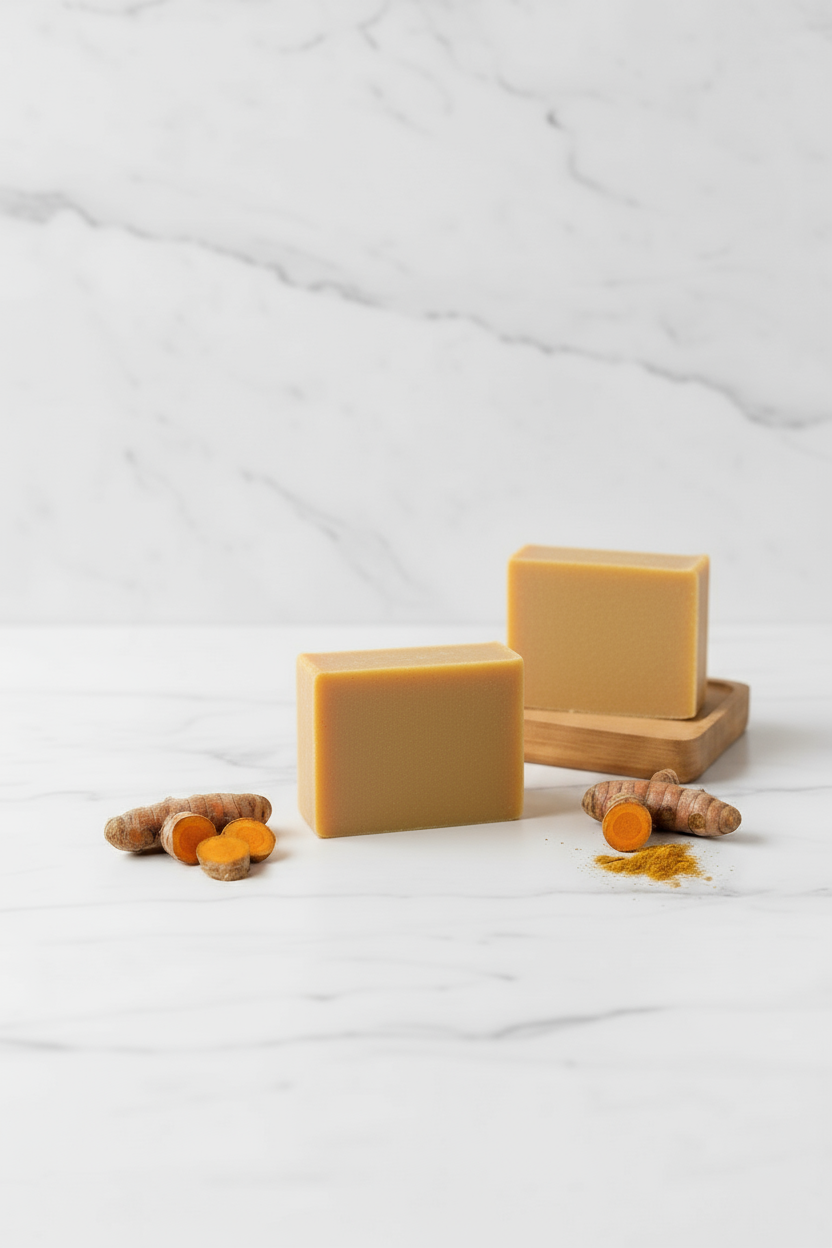 Golden Turmeric Bar soap golden / Goldene Kurkuma-Seife