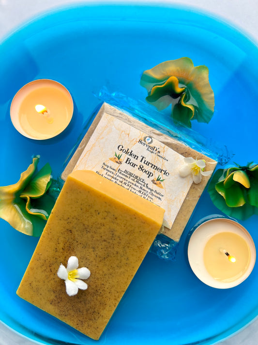 Golden Turmeric Bar soap golden / Goldene Kurkuma-Seife