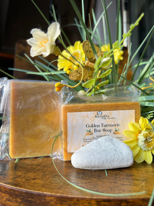 Golden Turmeric Bar soap golden / Goldene Kurkuma-Seife